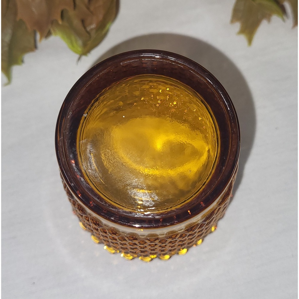 Autumn Floral Candle Ring Fall Decor Orange Brown Amber Holder Vtg Grannycore - Picture 12 of 12